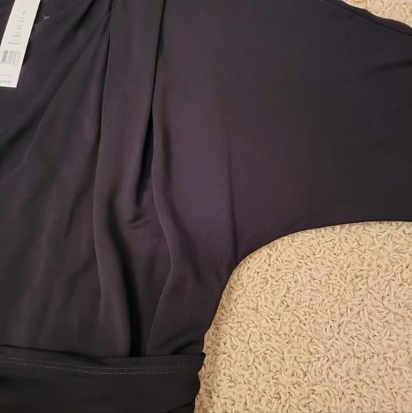 Theory Ivista Black Dress 3/4 Sleeves Size 8 NWT - Picture 7 of 14